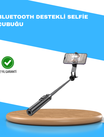 Uzaktan Kumandalı Bluetooth Selfie Çubuğu– Işıklı 130 cm Ayarlanabilir