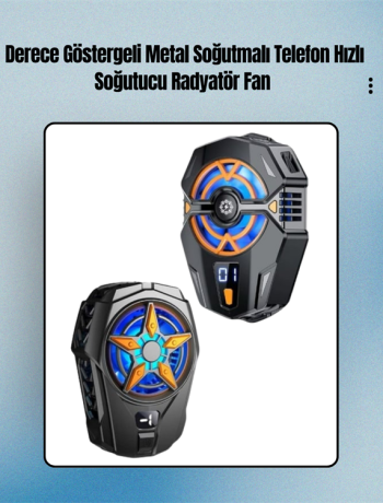 Cep Telefonu Radyatörü – Type-C 2 Vitesli Sessiz Soğutma Fanı
