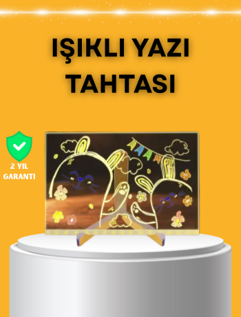 Masaüstü ve Duvara Monte Edilebilir LED Işıklı Yazı Panosu