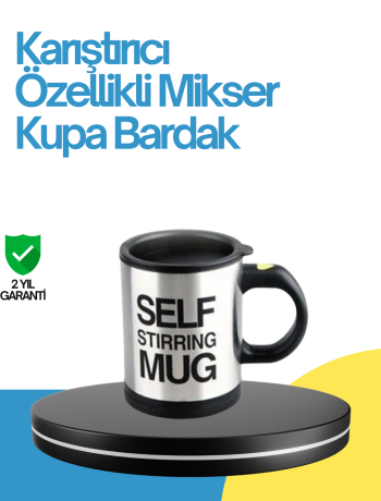 Kendi Kendini Karıştıran Termos Kupa – Pratik Güçlü Motorlu ve Termos Özellikli