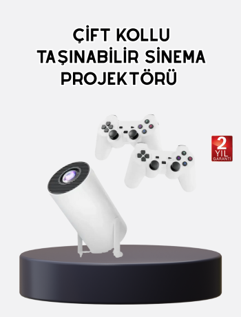 Kablosuz Projeksiyon Cihazı 4K Destekli HDMI USB Oyun Uyumlu
