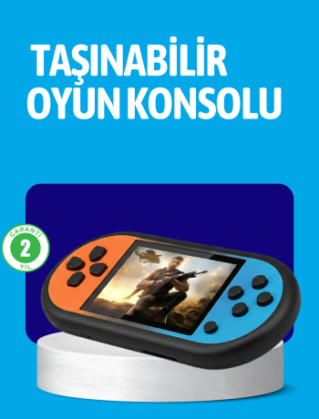 Retro 520 Oyunlu Taşınabilir Konsol HD Ekran USB Şarjlı