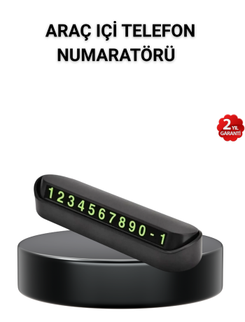 Alüminyum Kasa Gri Çevirmeli Araç İçi Telefon Numaratörü