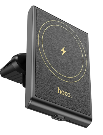 Hoco HW19 Klima Havalandırma Bölmesi Wireless Kablosuz Hızlı Şarj Araç Telefon Tutucu-(5775)