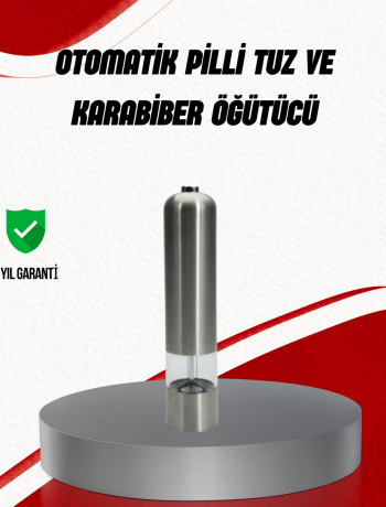 Işıklı Pilli Baharat Değirmeni Taze ve Pratik Öğütme