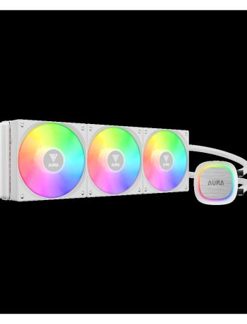 GAMDIAS AURA GL360 V2 WH White Edition 360mm  RGB 3 Fanlı CPU Sıvı Soğutma(1923)