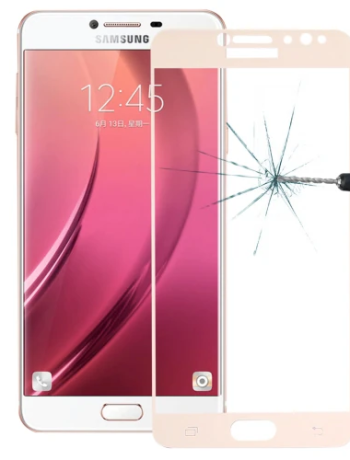 SM Galaxy C8  J7+ Plus 3D Full Kaplama Kırılmaz Cam Ekran Koruyucu-(5775)