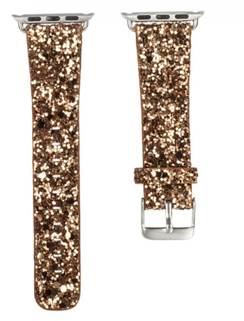 Ally Apple Watch 7-8 41mm 6-5-4 40mm Kayış Kordon Deri Sim İşlemeli 3-2-1 38mm-(5775)