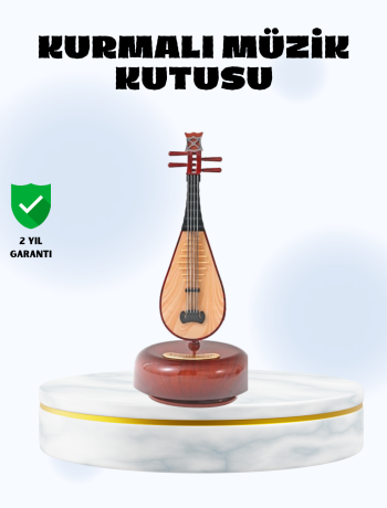 Enstrüman Şeklinde Müzik Kutusu Lüt Tasarım Melodious Music