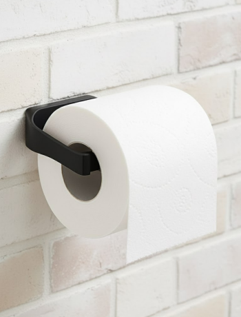 Siyah Tuvalet Kağıdı Tutucu Mat Kaplama Banyo Peçetelik