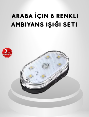 Manyetik Montajlı Araba İçi Ambiyans Işıkları – Kablosuz ve Şık Tasarım