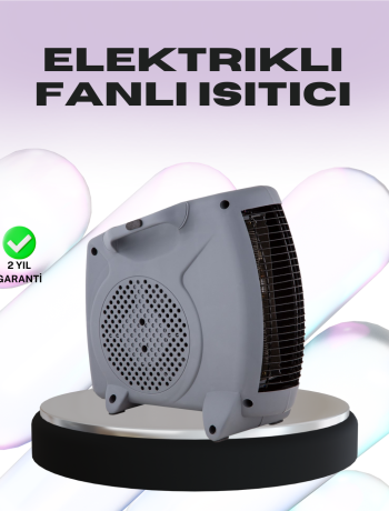Taşınabilir Fanlı Isıtıcı Elektrikli Termik Korumalı Oda Isıtıcı