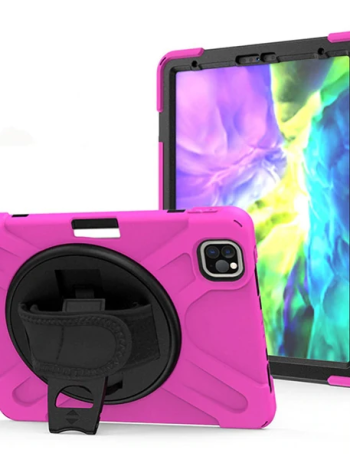 iPad Air 4. Nesil 10.9 Kılıf Shockproof 3 Katmanlı Standlı Zırh Kılıf Kalem Yerli-(5775)