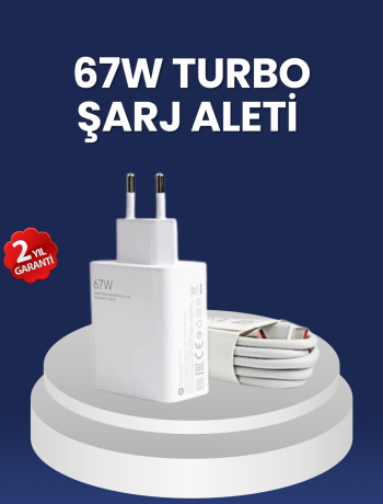 67 Watt Hızlı Şarj Adaptörü Samsung S20 S21 S22 S23 Uyumlu