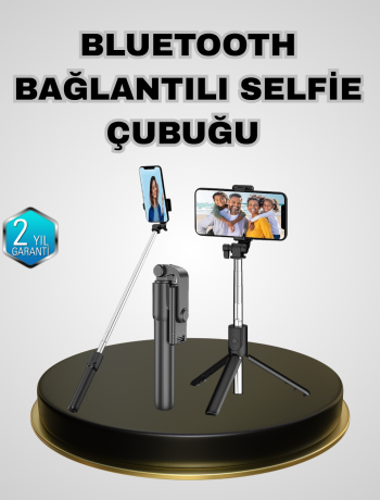 Bluetooth Selfie Çubuğu – Kablosuz Hafif ve Yüksek Çözünürlüklü Çekim İçin