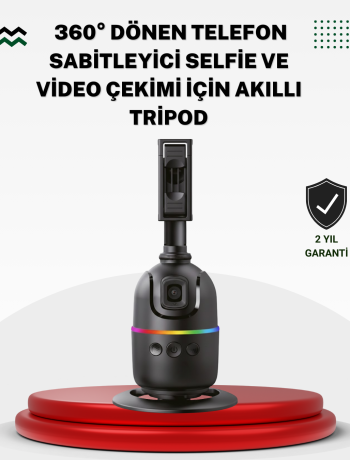 Sosyal Medya İçerikleri İçin Otomatik Yüz Takipli 360° Döner Gimbal Stand
