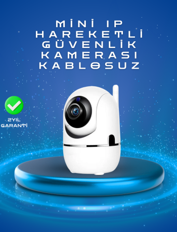 Full HD 1080P Kablosuz Pan & Tilt Güvenlik Kamerası – Hareket Takipli ve İki Yönlü Sesli