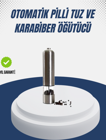 Otomatik Baharat Değirmeni Paslanmaz Gövde Ergonomik Tasarım