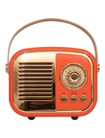 MIKADO MD-24BT Echoes Turuncu 3W Taşınabilir USB/TF Kart/Bluetooth 800mAh Klasik Retro Müzik Kutusu(1923)