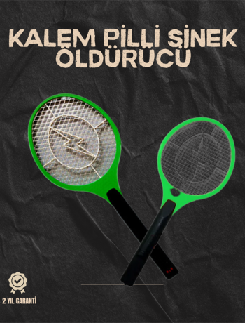 Hafif ve Ergonomik Elektronik Böcek Öldürücü – Güvenlik Koruması ile Pil Kontrollü
