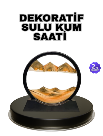 Şeffaf Dekoratif Kum Saati – Dayanıklı Gövde Minimalist Stil Masa ve Vitrin Aksesuarı