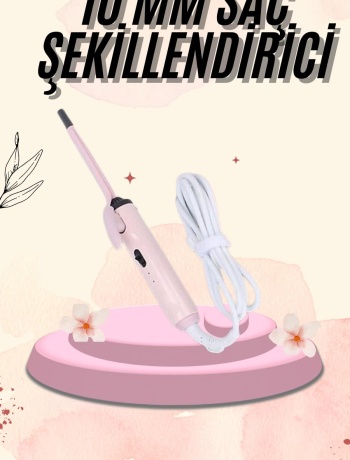 İnce Bukle 10MM Kıvırcık Saç Maşası Profesyonel Saç Şekillendirici
