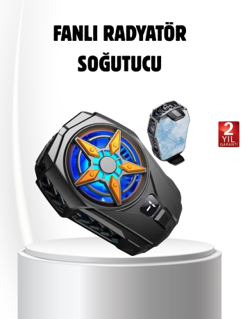 Oyun Telefonu Soğutucu Fan – Şarjlı Sessiz ve Kompakt Mobil Soğutma Cihazı
