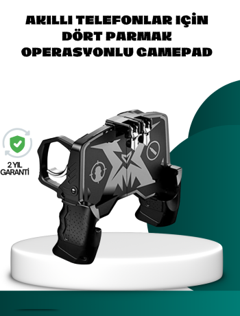 Mobil FPS Oyunlar İçin Dört Parmak Uyumlu Gamepad