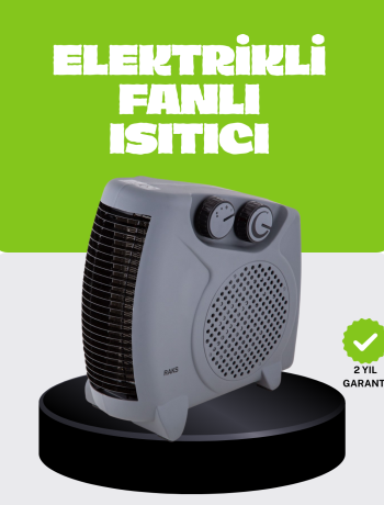 Güvenli Elektrikli Fanlı Isıtıcı Termostatlı Hızlı Isıtma