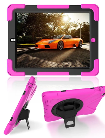 İPad 2/İPad 3/İPad 4/Shockproof 3 Katmanlı Standlı Zırh Kılıf-(5775)