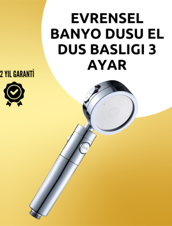 Masaj ve Yağmur Modlu Çok İşlevli Paslanmaz Çelik Duş Başlığı