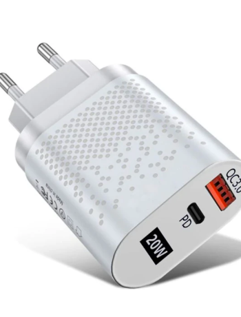 USLİON 20W USB QC3.0 Şarj PD3.0 Hızlı Şarj Aleti Şarj Başlık-(5775)