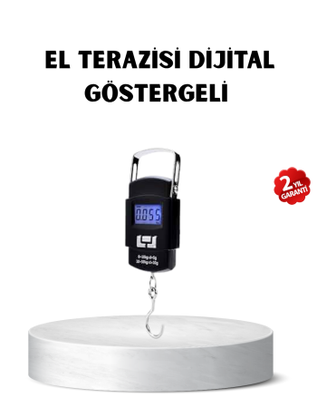 Portatif Dijital El Kantarı – Bavul Kargo ve Paket Tartı Cihazı 50 Kg