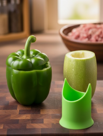 Kabak ve Biber Oymaya Uygun Hijyenik İç Temizleme Aparatı