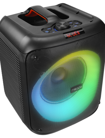 MIKADO MD-BT51 BOMBIX 60W Taşınabilir BT/USB/TF/TWS RGB Aydınlatma Dahil Batarya Toplantı Parti Açık Hava Speaker. Kablolu Mikrofon Hediyeli(1923)