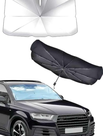 Taşınabilir Oto Cam Güneşliği Katlanabilir Tüm Araçlara Uyumlu Güneş Gölge Koruyucu