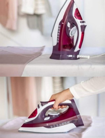 Buharlı Kablolu Ütü 2200 Watt Kireçlenme Önleyici Şok Buharlı