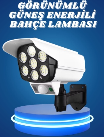 Bahçe Aydınlatması Hareket Sensörlü Led Aydınlatma Kamera Görünümlü