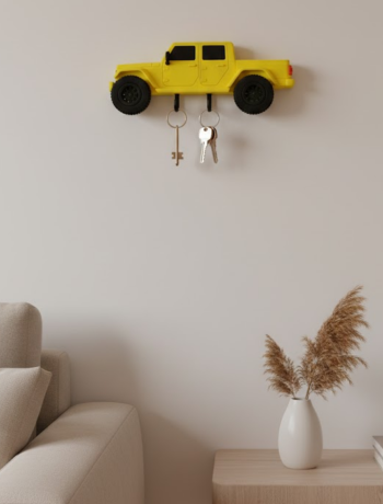 Duvara Monte Araba Anahtarlık Dekoratif ve Kullanışlı