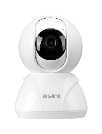 S-LINK SL-IND02 Ev/Bebek Güvenlik Kamerası WiFi 2Mpix 3.6mm Lens 10m. Gece Görüşü Hareket algılama İki Yönlü Ses Micro SD Kartlı TUYA Yazılım(1923)