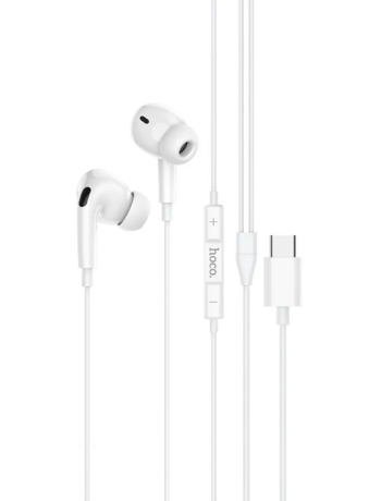 HOCO M101 Pro Crystal Type-C Kulakiçi Mikrofonlu Kablolu Kulaklık-(5775)