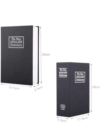 Büyük Boy Anahtarlı Kitap Görünümlü Gizli Kasa Çelik Kasa Altın Kasası