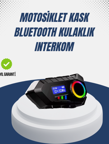 Kablosuz Bluetooth İnterkom IP65 Suya Dayanıklı 40mm HD Ses ve 40 Saat Pil