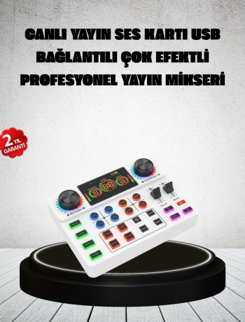 Canlı Yayın ve Karaoke İçin Profesyonel Ses Kartı Bluetooth Destekli
