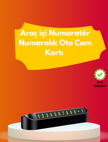 Şık ve İşlevsel Fosforlu Araç Numaratörü – Kolay Kullanım Yüksek Görünürlük