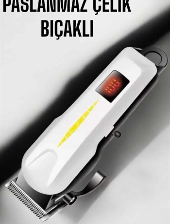 Tıraş Makinesi Profesyonel Saç Ve Sakal Kesme Milim Ayarlı Dijital Göstergeli