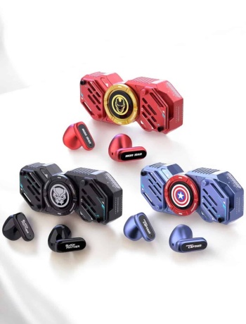 Kırmızı Kablosuz Bluetooth Kulaklık Stres Çarklı Oyuncu Kulaklığı