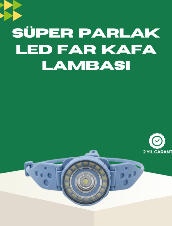 LED Kafa Lambası Kamp Yürüyüş ve Gece Kullanımı İçin