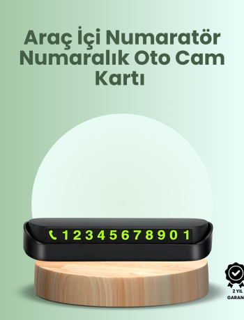 Kompakt Fosforlu Park Numaratörü – Gündüz Şıklığı Gece Görünürlüğü