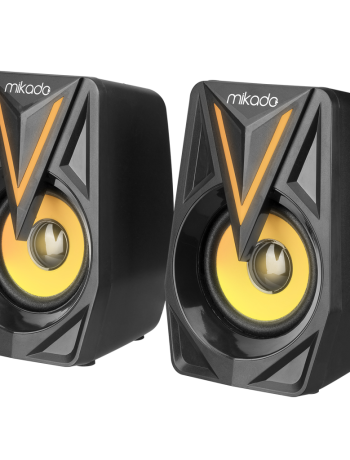MIKADO MD-S23 GLARE 6W 1+1 Masaüstü RGB Aydınlatma USB Siyah Kasa Speaker(1923)
